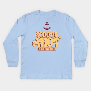 STRANGER THINGS 3: SCOOPS AHOY GRUNGE STYLE Kids Long Sleeve T-Shirt